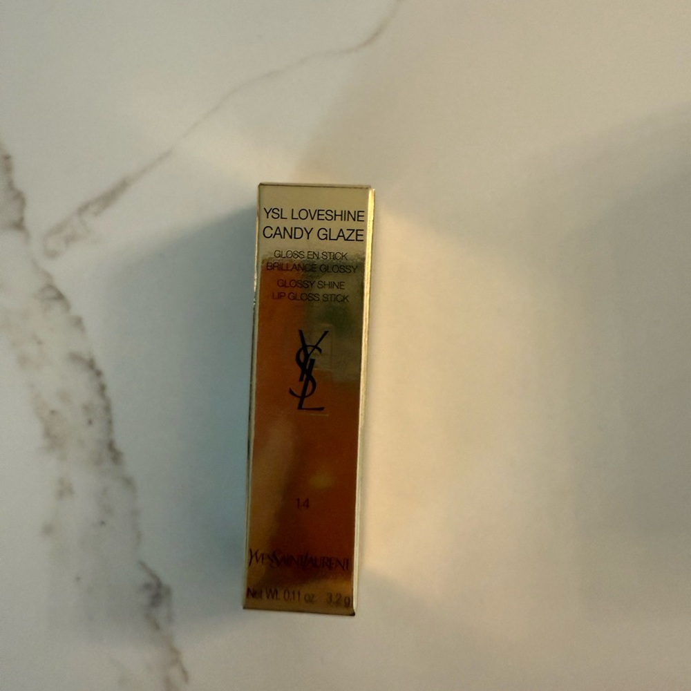 Yves Saint Laurent love shine Candy glaze 16 & 214 moonshine Lipstick, NWT - Picture 2 of 5